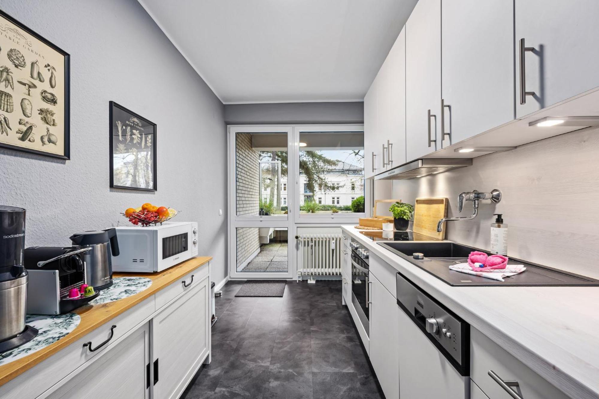 Stilvolle Stadtoase, 116 Qm, Parkblick, Wassernah, Parkplatz Wilhelmshaven Extérieur photo